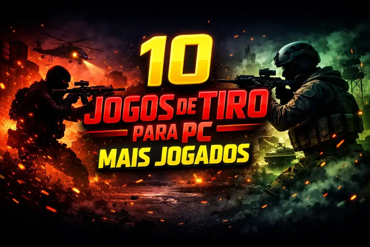 Top 10 jogos de tiro para PC mais jogados do mundo