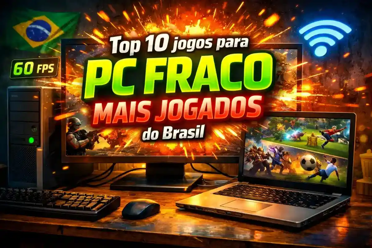 Top 10 jogos para PC fraco mais jogados do Brasil