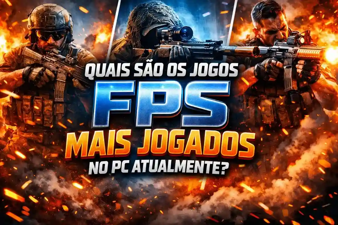 Quais são os jogos de FPS mais jogados no PC atualmente?